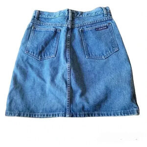 Calvin Klein vintage denim jean high rise skirt sz 11 see pics for approx.mea…